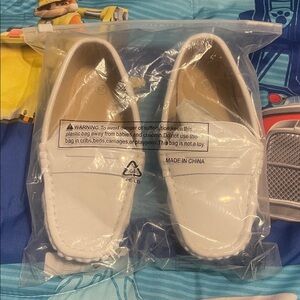 Classic White Kids Loafers